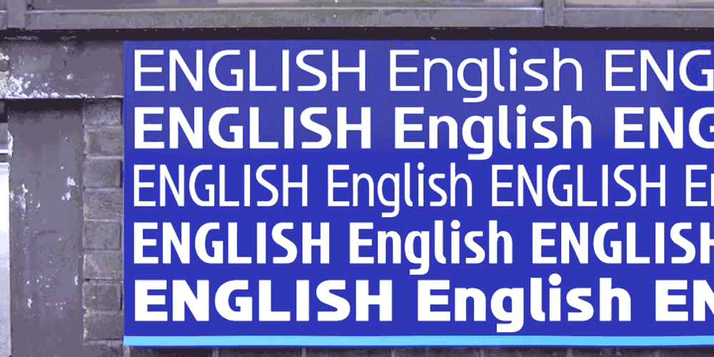English font
