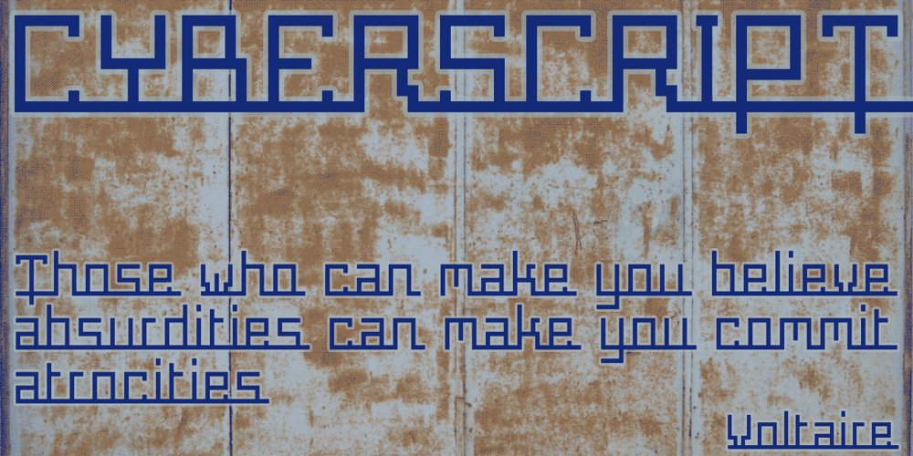 CyberScript font