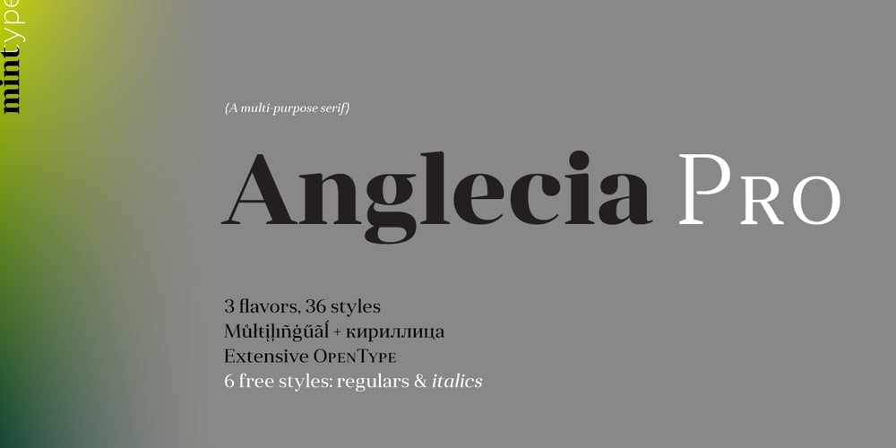 Anglecia Pro font