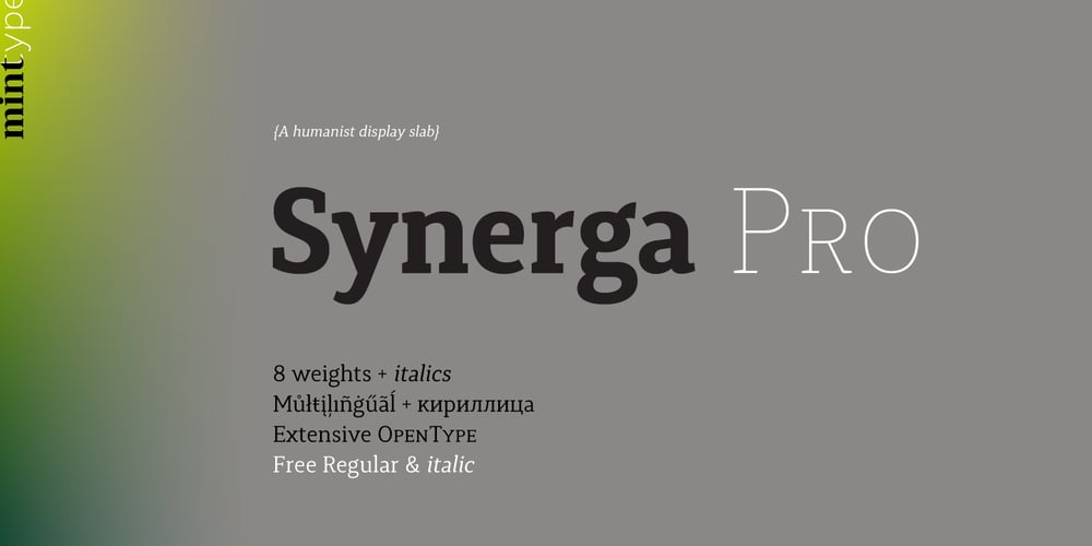 Synerga Pro font