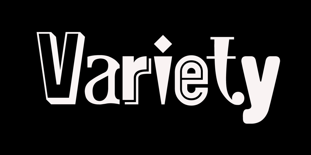Variety font