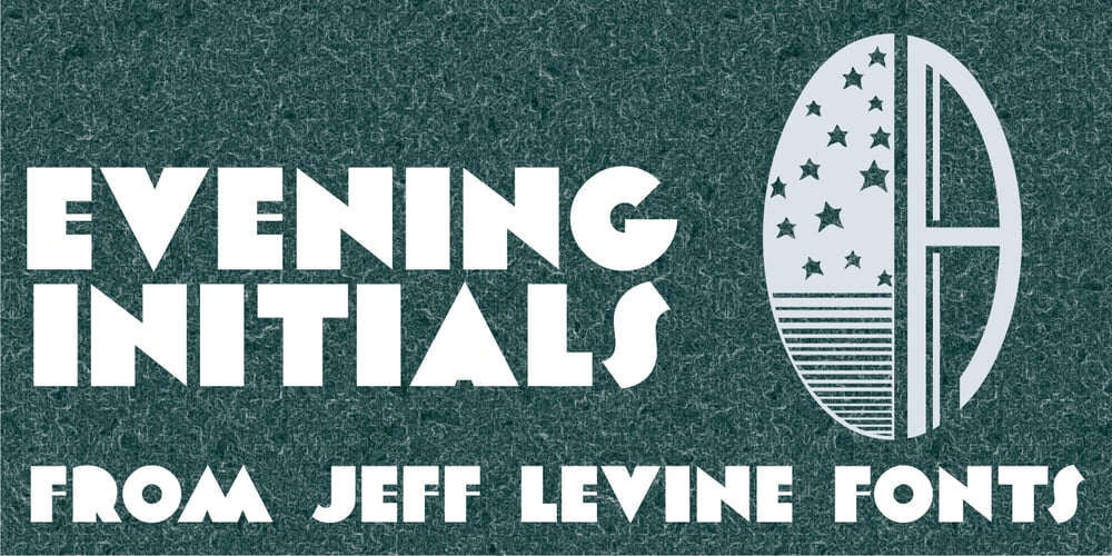 Evening Initials JNL font