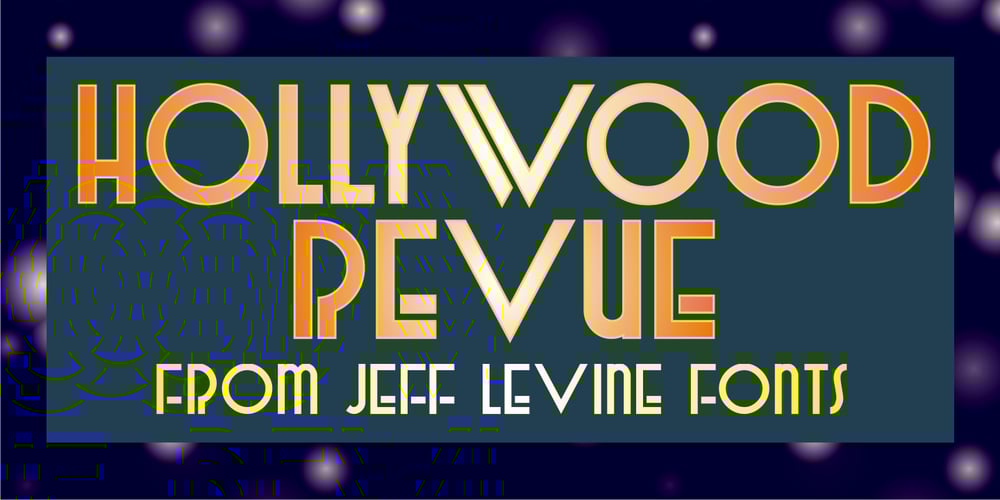 Hollywood Revue JNL font