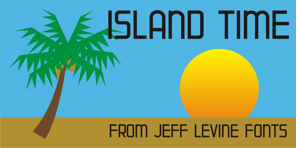 Island Time JNL font