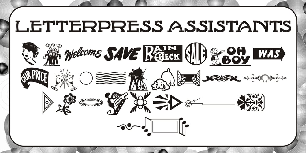 Letterpress Assistants JNL font