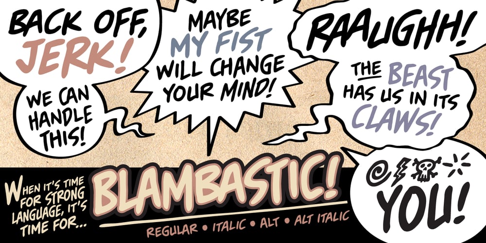 Blambastic BB font