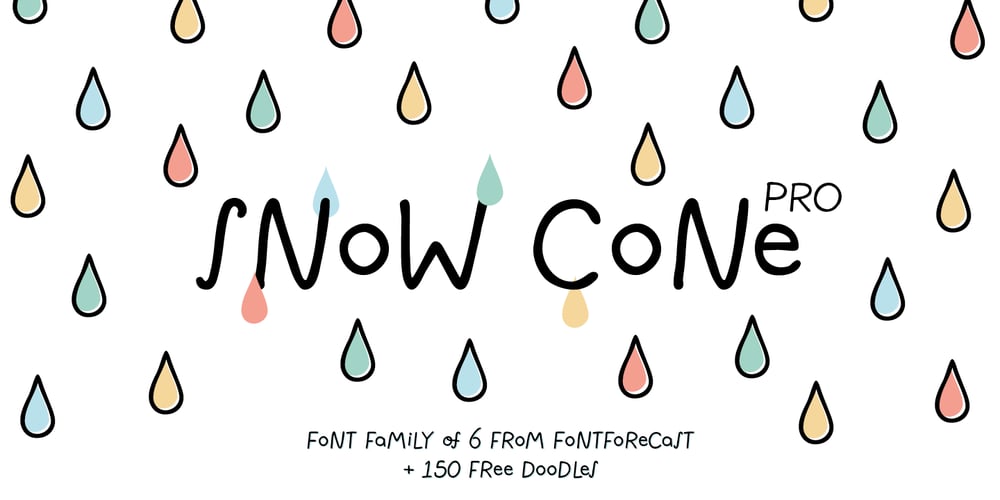 Snow Cone Pro font