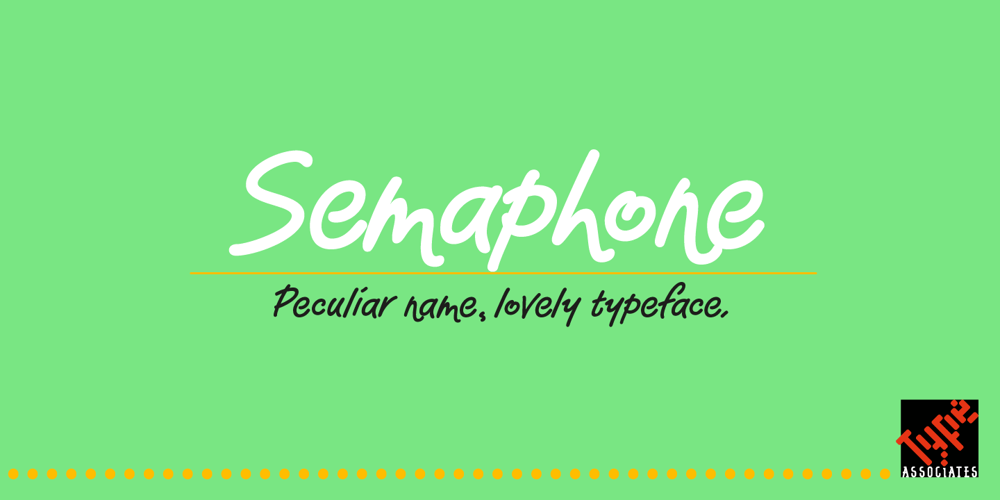 Semaphone font