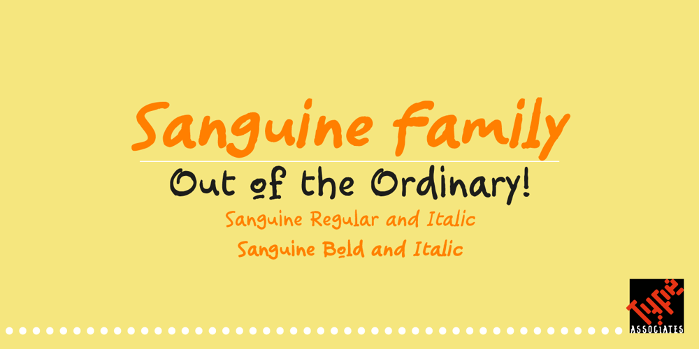 Sanguine font