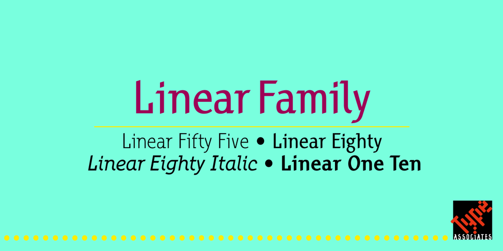 Linear font
