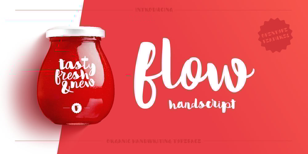 Flow Handscript font