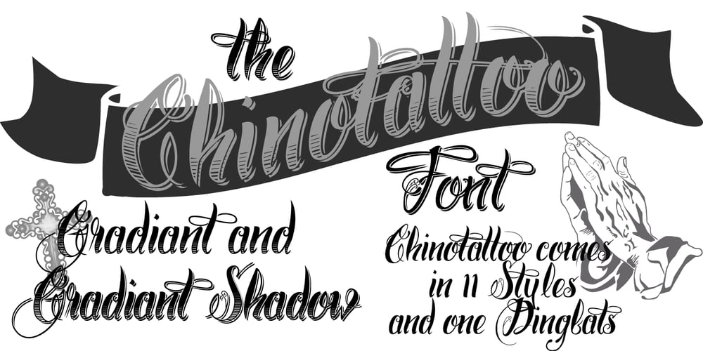 Chino Tattoo font