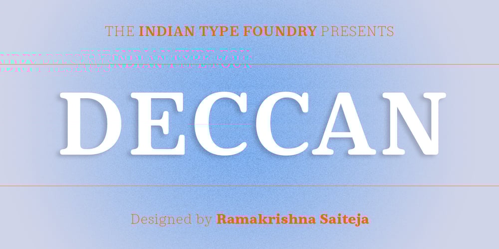 Deccan font