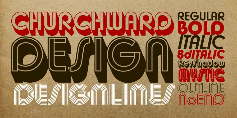 Churchward Design font