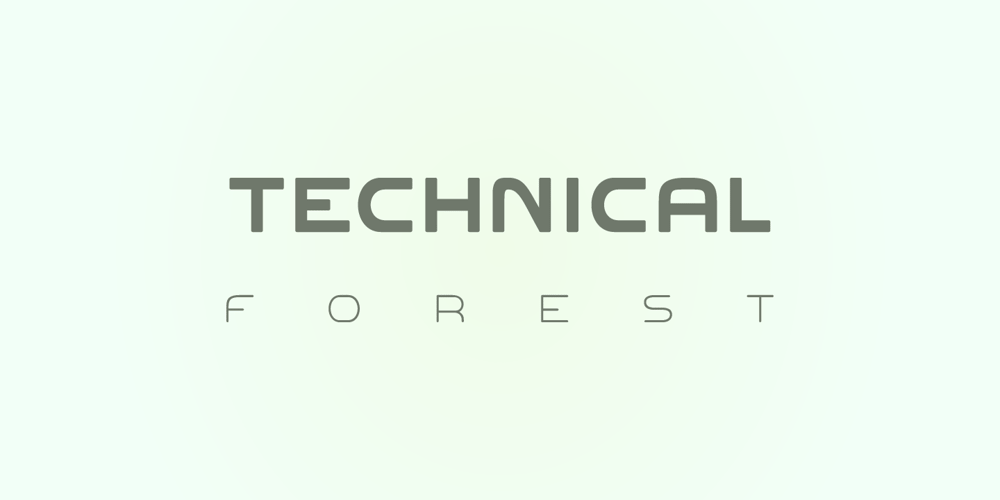 Technical Forest font