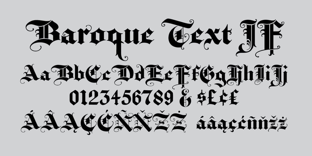 Baroque Text JF font