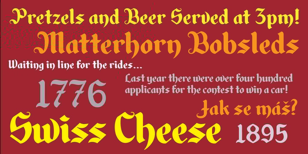Alpengeist JF font