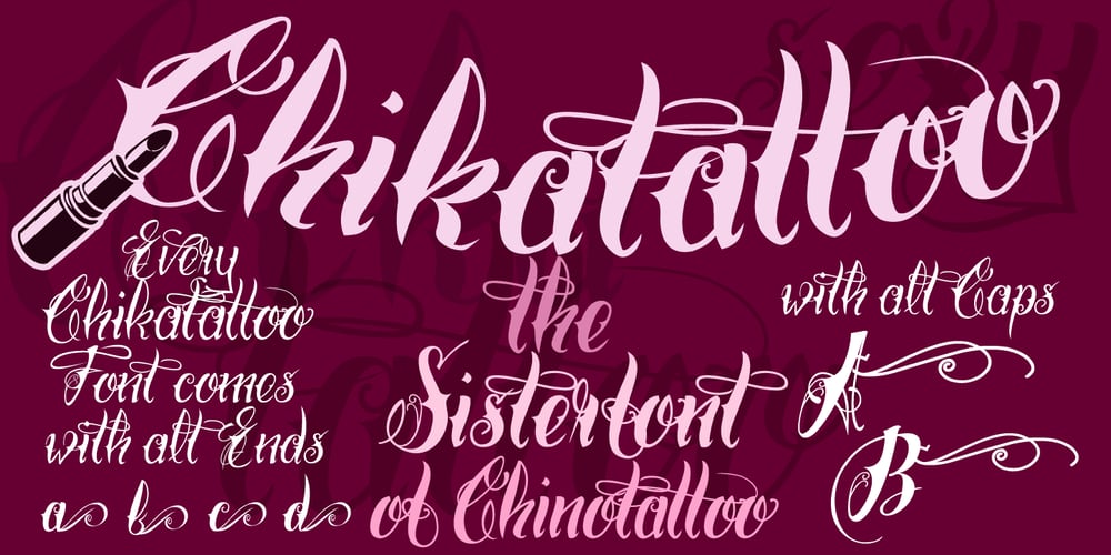 Chika Tattoo font