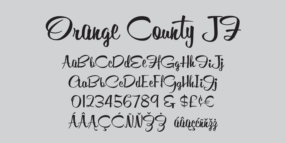 Orange County JF font