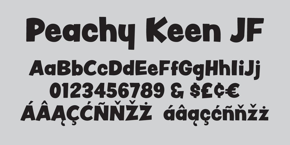 Peachy Keen JF font
