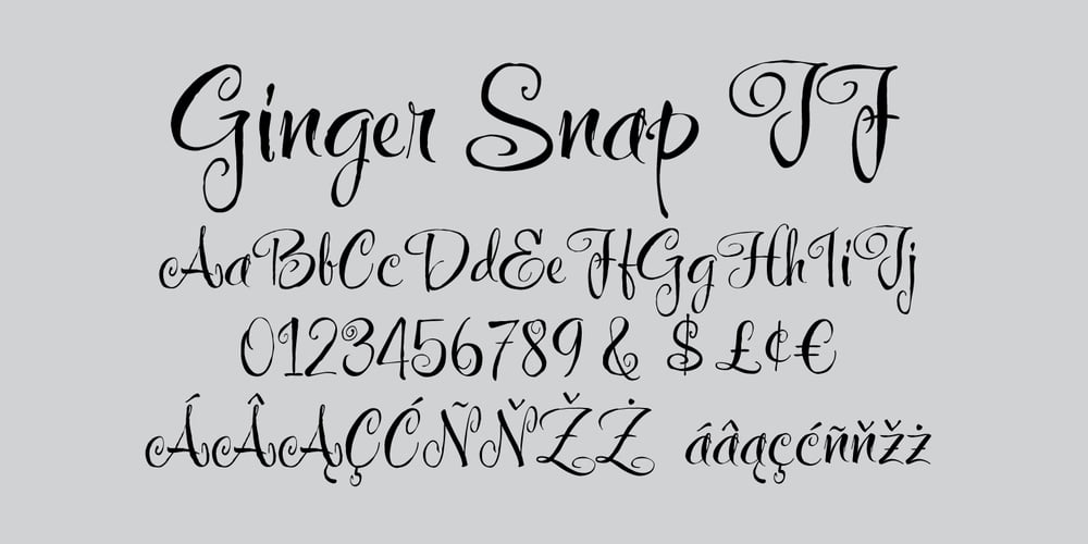 Ginger Snap JF font
