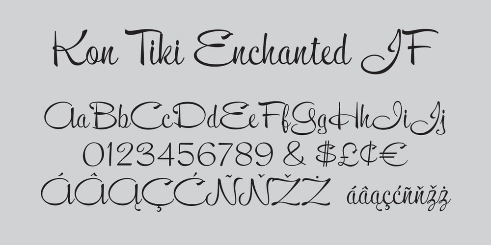 Kon Tiki Enchanted JF font