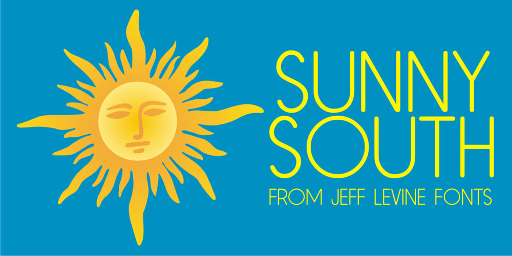Sunny South JNL font