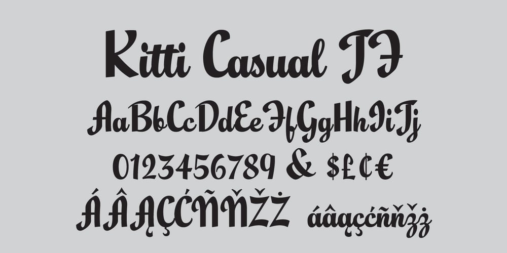 Kitti Casual JF font