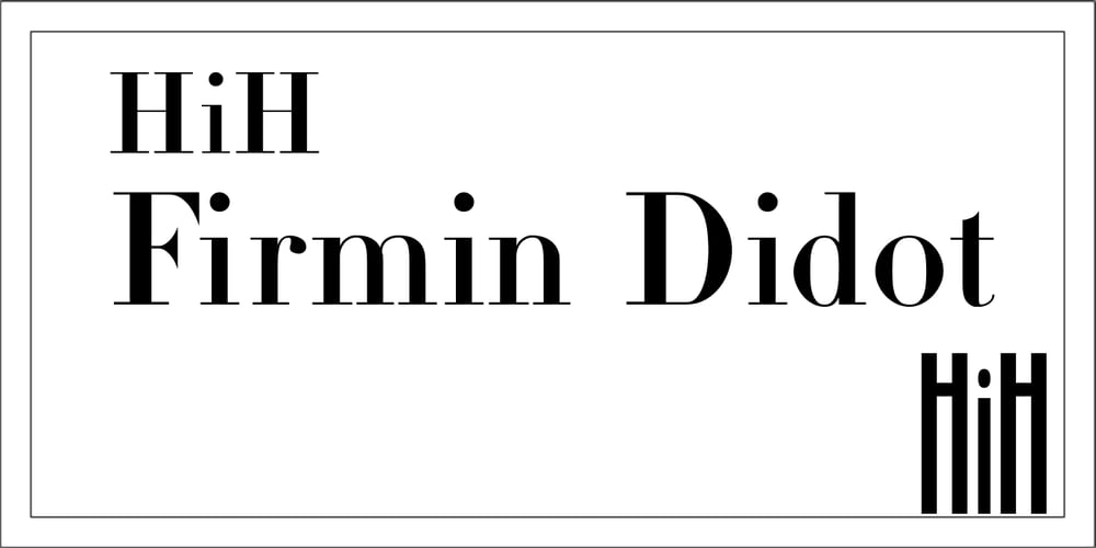 HiH Firmin Didot font