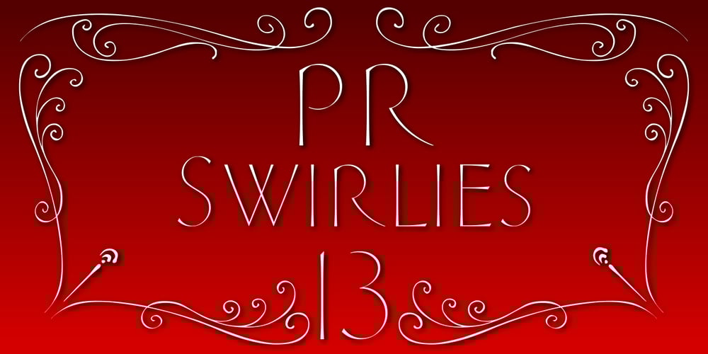 PR Swirlies 13 font