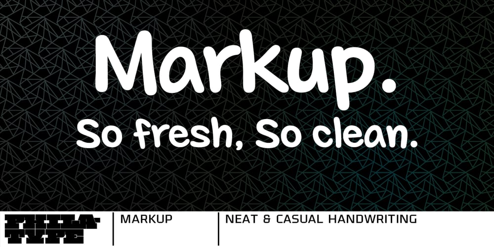 Markup font