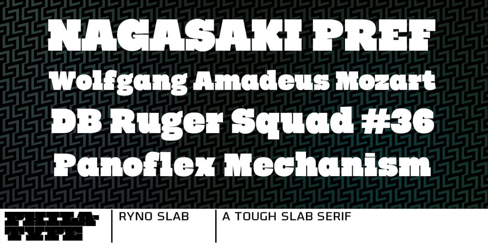 Ryno Slab font