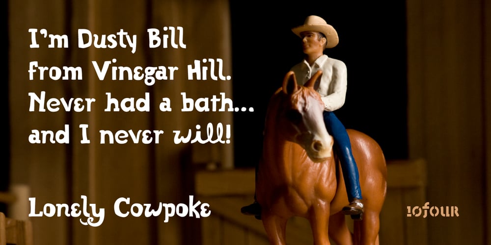 Lonely Cowpoke font