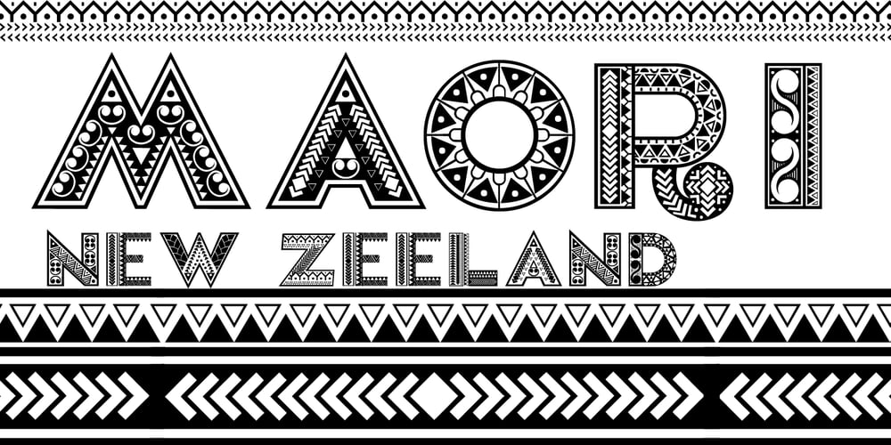 Maori New Zeeland font