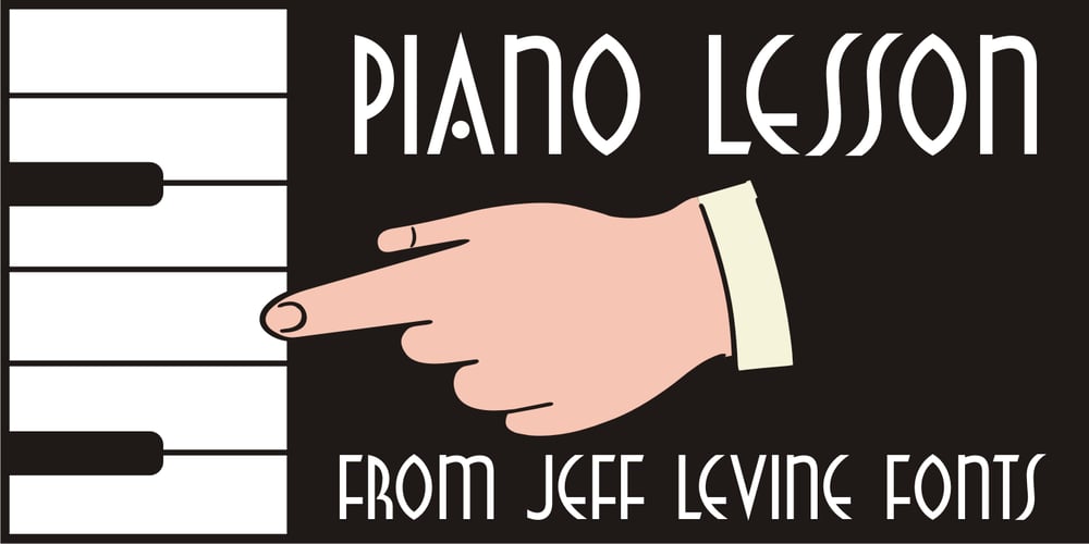 Piano Lesson JNL font