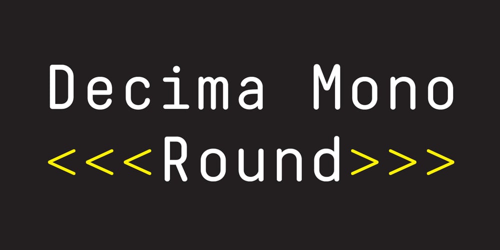 Decima Mono Round font