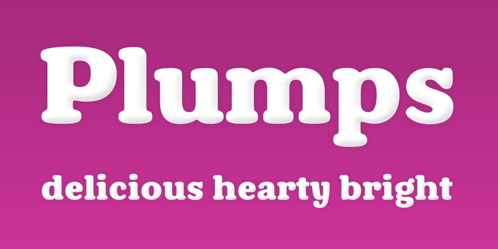 Plumps font