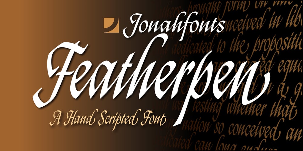Featherpen font