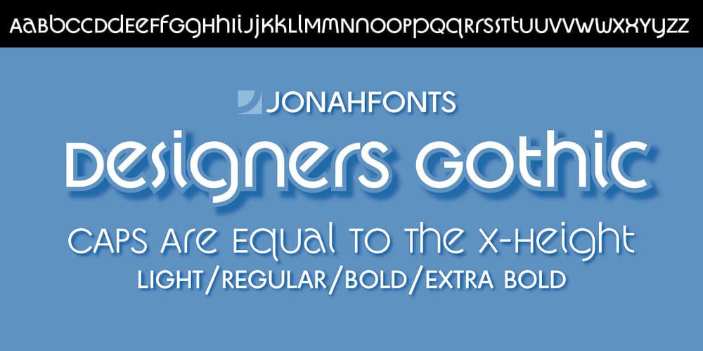 Designers Gothic font
