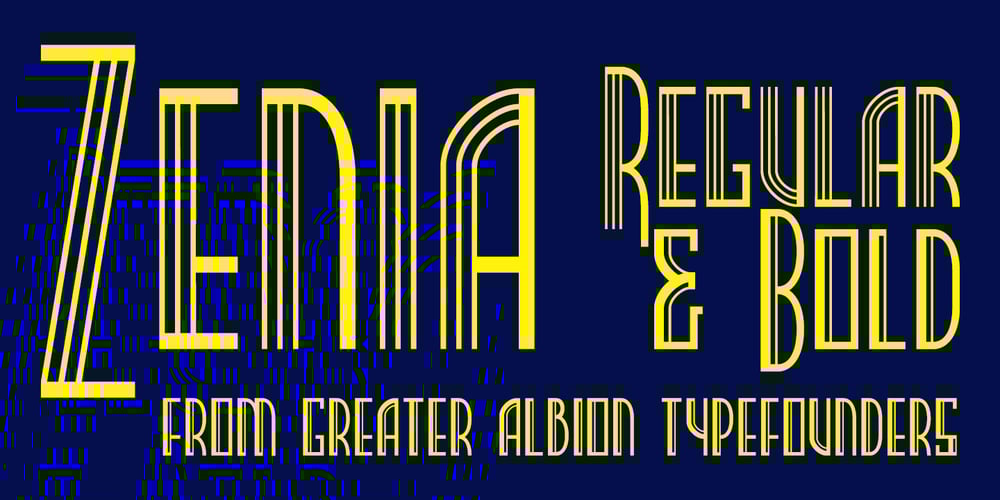 Zenia font