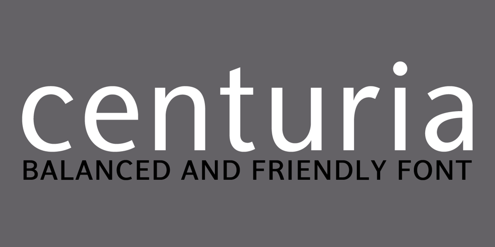 Centuria font
