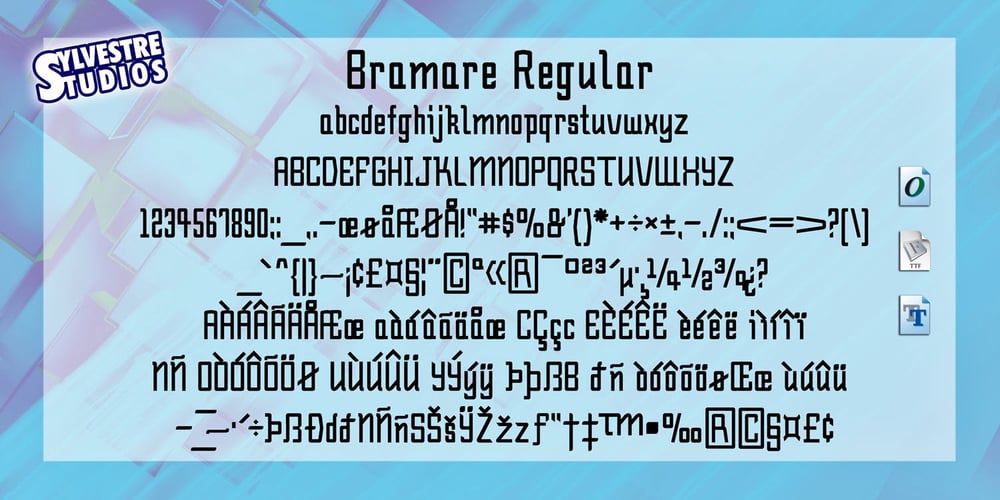 Bramare font