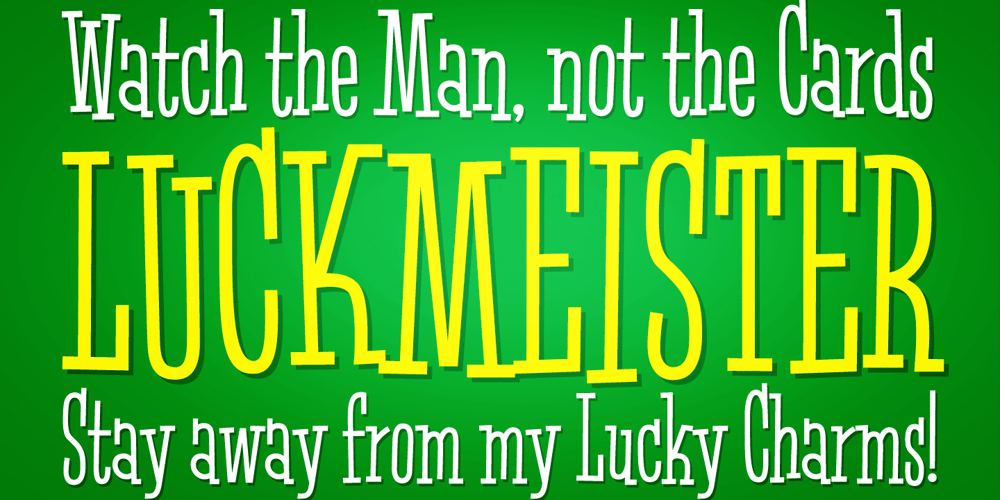 Luckmeister PB font