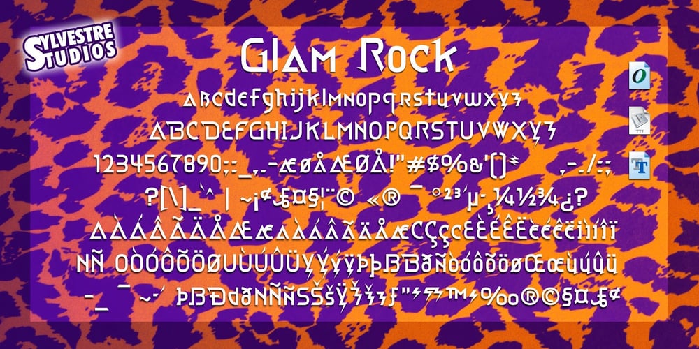 Glam Rock font
