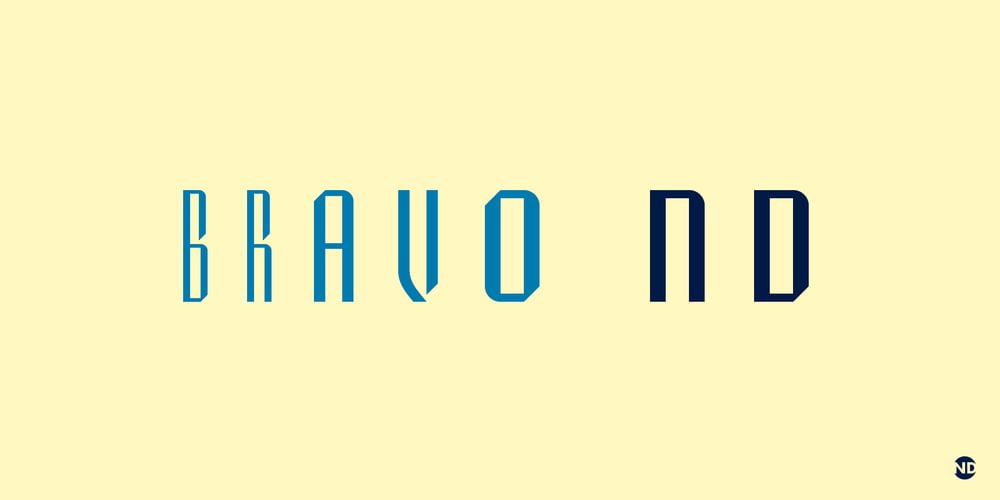 Bravo ND font
