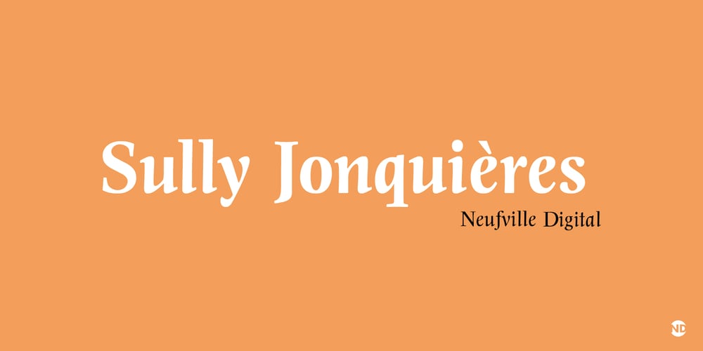 Sully Jonquieres ND font