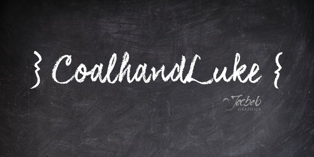 CoalhandLuke font