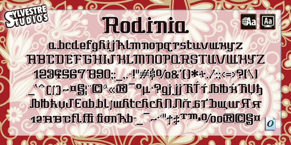 Rodinia font