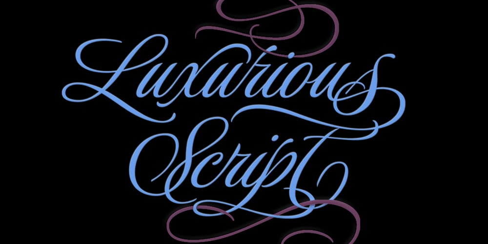 Luxurious font