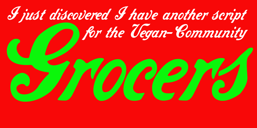 Grocers Script font